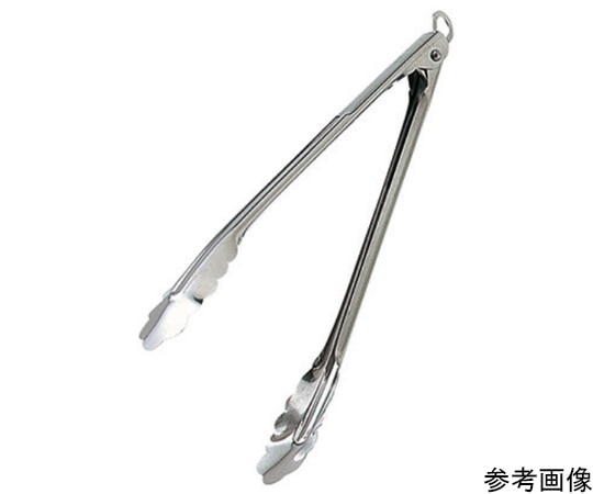 スギコ産業 18-0 フック・ストッパー付万能トング 大 1個（ご注文単位1個）【直送品】