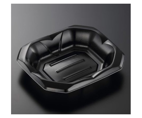 中央化学 刺身・鮮魚容器 波音桶20-17F 黒 600枚 386334 1ケース(ご注文単位1ケース)【直送品】