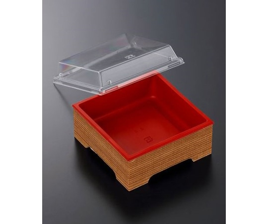 中央化学 折箱 CWH-角4.4足付 赤-たもん杉(ボ)240枚 977413 1ケース(ご注文単位1ケース)【直送品】