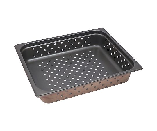 スギコ産業 スギコ 18-8 スーパーデラックスパン 穴明 ノンスティック加工 1/2サイズ H65mm SH-1522SWTP 1個（ご注文単位1個）【直送品】