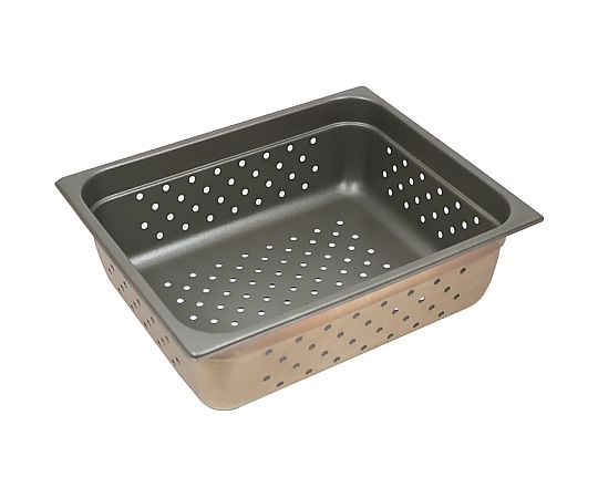 スギコ産業 スギコ 18-8 スーパーデラックスパン 穴明 ノンスティック加工 1/2サイズ H100mm SH-1524SWTP 1個（ご注文単位1個）【直送品】