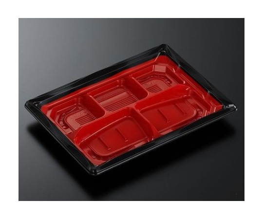 中央化学 弁当容器 CTいろは 23-17I 赤黒-BK 身 800枚 343566 1ケース(ご注文単位1ケース)【直送品】