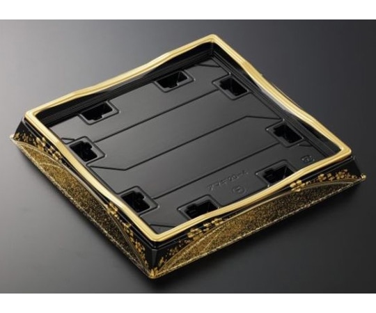 中央化学 寿司容器 HS天城 20-4 まきえ金-BK 本体 200枚 383679 1ケース(ご注文単位1ケース)【直送品】