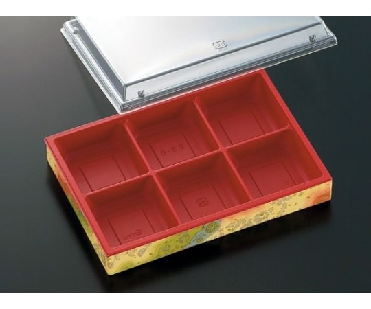 中央化学 折箱 CWH-角2.3-6 赤-しののめ(ボ)300枚 671891 1ケース(ご注文単位1ケース)【直送品】