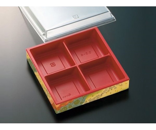 中央化学 折箱 CWH-角5.5-4 赤-しののめ(ボ)400枚 671776 1ケース(ご注文単位1ケース)【直送品】