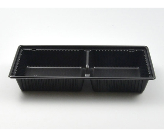 パックスタイル 弁当容器 PS ハコベン HB-2 本体 黒 50枚×16パック入 00563284 1ケース(ご注文単位1ケース)【直送品】