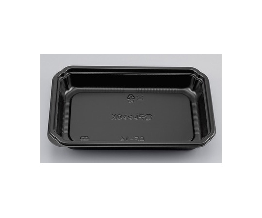 シーピー化成 プラスチック製 簡易食品容器  200×128×30mm BF-14 黒本体 50枚×16袋 01400001400080000 1ケース(ご注文単位1ケース)【直送品】