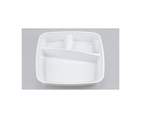 シーピー化成 プラスチック製 簡易食品容器  150×150×23mm BF-210-B ホワイト中仕切 50枚×24袋 01400021002300010 1ケース(ご注文単位1ケース)【直送品】