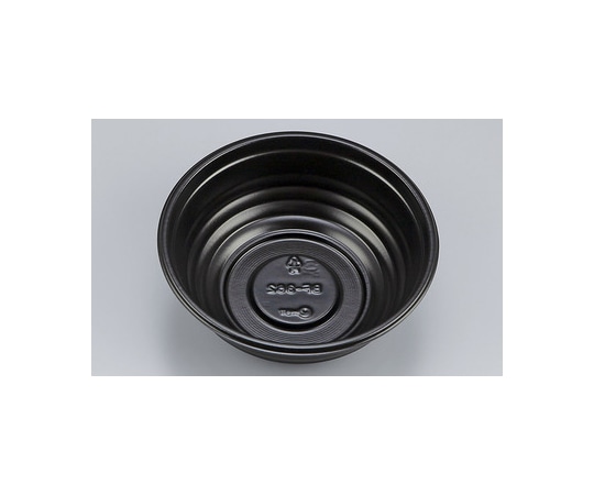 シーピー化成 プラスチック製 簡易食品容器  φ170×60mm BF-362 黒本体 50枚×16袋 01400036200080000 1ケース(ご注文単位1ケース)【直送品】