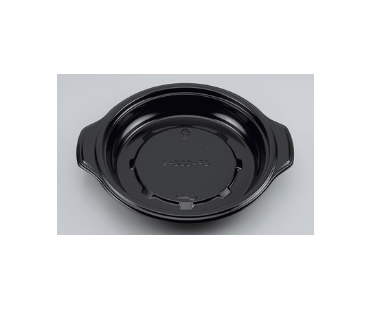 シーピー化成 プラスチック製 簡易食品容器  212×185×30mm BF-386-A 黒本体 50枚×12袋 01400038601080000 1ケース(ご注文単位1ケース)【直送品】