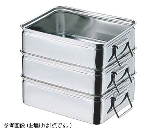 赤川器物製作所 AG 18-8番重バット 手付 小 浅型  1個（ご注文単位1個）【直送品】