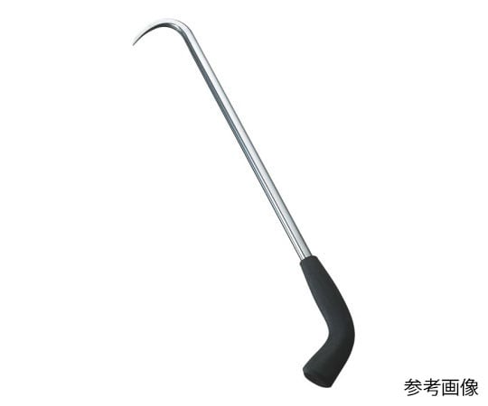 アズワン エマストラーゴム柄ステンレス手鉤 39cm  1個（ご注文単位1個）【直送品】