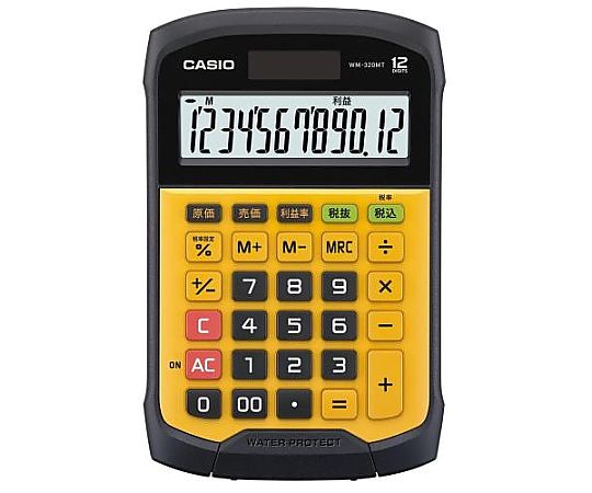 アズワン 12桁 計算機(防水) EA761GA-116 1台(ご注文単位1台)【直送品】