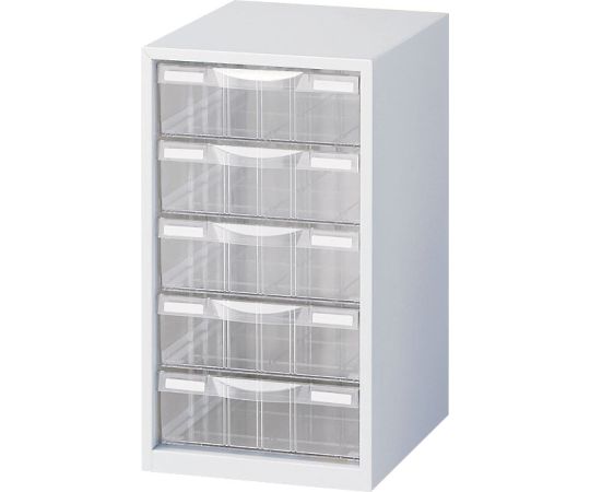 生興 整理ケース(ホワイト) A4判1列深型5段 LW-P105L 1台(ご注文単位1台)【直送品】