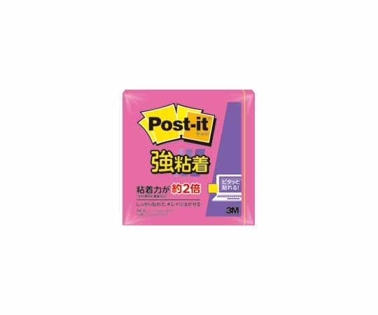 スリーエム Post-it 強粘着 75mm×75mm ローズ 1パック(90枚×1パッド入) 654SS-RO 1パック(ご注文単位1パック)【直送品】