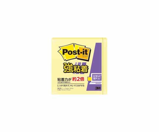 スリーエム Post-it 強粘着 75mm×75mm イエロー 1個(90枚×1パッド入) 654SS-RPY 1個(ご注文単位1個)【直送品】