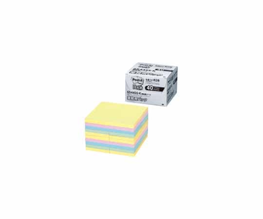スリーエム Post-it 強粘着 75mm×75mm 4色混色 業務用 1パック(90枚×40パッド入) 6544SS-K 1パック(ご注文単位1パック)【直送品】