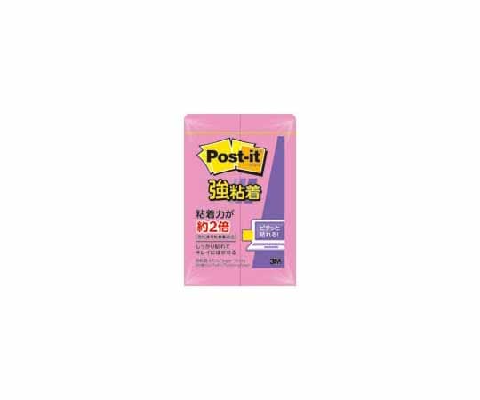 スリーエム Post-it 強粘着 75mm×25mm ローズ 1パック(90枚×2パッド入) 500SS-RO 1パック(ご注文単位1パック)【直送品】
