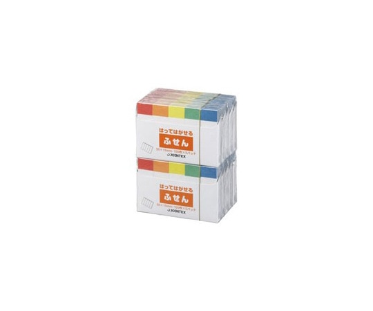 ジョインテックス ふせん 50×15mm 色帯 1パック(100枚×50パッド入) P300J-R10P 1パック(ご注文単位1パック)【直送品】