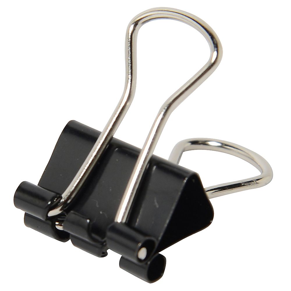 プラス ダブルクリップ 極豆 ブラック 20個 CP-107 1箱(ご注文単位1箱)【直送品】