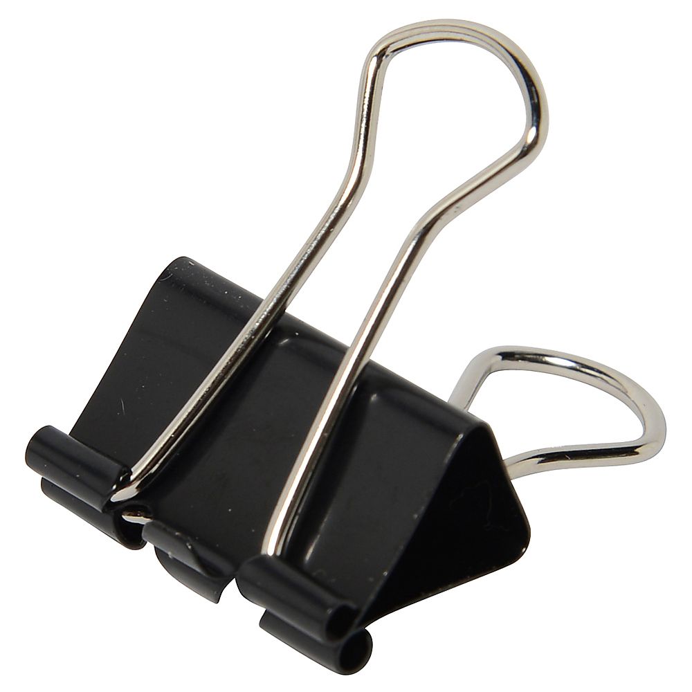 プラス ダブルクリップ 中 ブラック 10個 CP-104 1箱(ご注文単位1箱)【直送品】