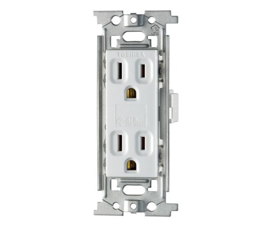 ELPA 接地ダブルコンセント EW-1202HN 1個(ご注文単位1個)【直送品】