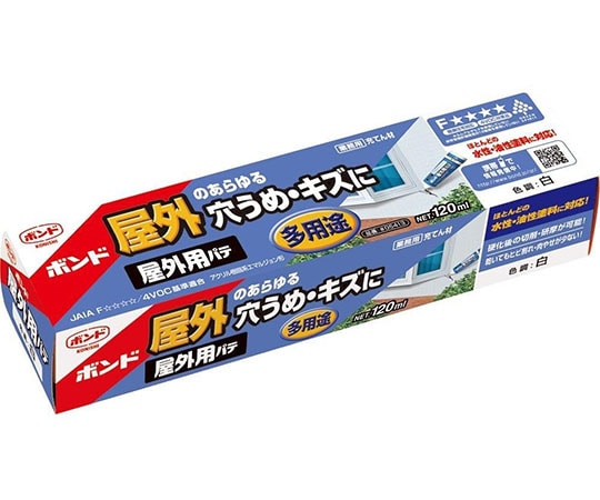 コニシ ボンド 屋外用パテ 白 120mL #05413 1パック(ご注文単位1パック)【直送品】