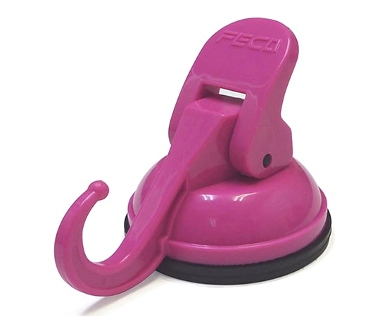 エスディアイジャパン 超強力吸盤フック ピンク 約56×85×57mm SPM-01P 1個(ご注文単位1個)【直送品】