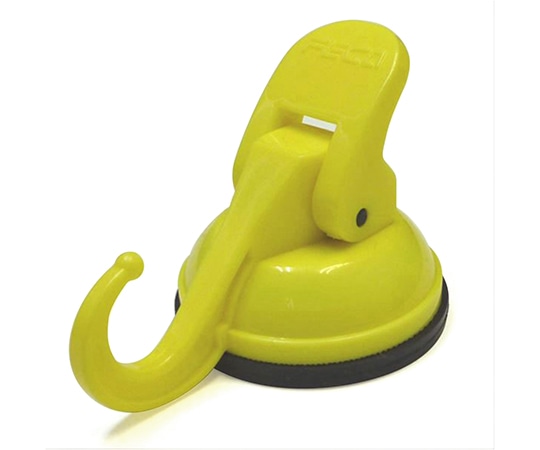 エスディアイジャパン 超強力吸盤フック イエロー 約56×85×57mm SPM-01Y 1個(ご注文単位1個)【直送品】