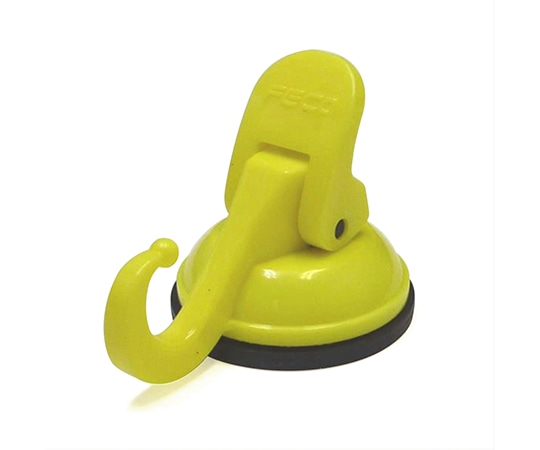 エスディアイジャパン 超強力吸盤フック イエロー 約44×68×49mm SPM-02Y 1個(ご注文単位1個)【直送品】