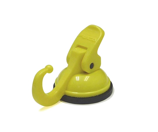 エスディアイジャパン 超強力吸盤フック イエロー 約38×58×40mm SPM-03Y 1個(ご注文単位1個)【直送品】