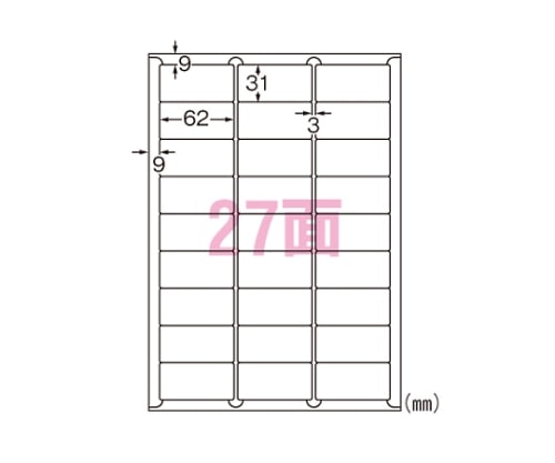 エーワン(A-ONE) ラベルシール[レーザープリンタ]水に強いタイプ 31373 1パック(ご注文単位1パック)【直送品】
