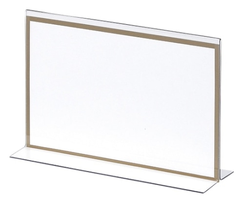 クラウン T型メニュー立て CR-MN140P-T 1個(ご注文単位1個)【直送品】