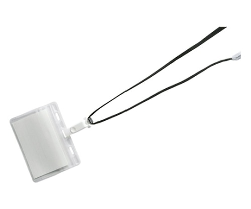 クラウン 吊り下げ名札 脱着式 黒 CR-NF-477-B 1袋(ご注文単位1袋)【直送品】