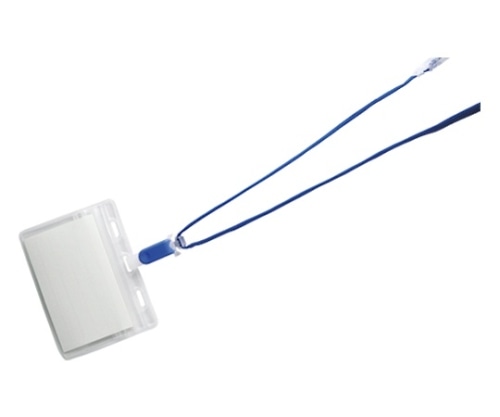 クラウン 吊り下げ名札 脱着式 青 CR-NF-477-BL 1袋(ご注文単位1袋)【直送品】