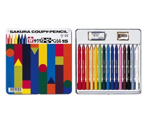 サクラクレパス クーピーペンシル 15色 FY15 1個(ご注文単位1個)【直送品】