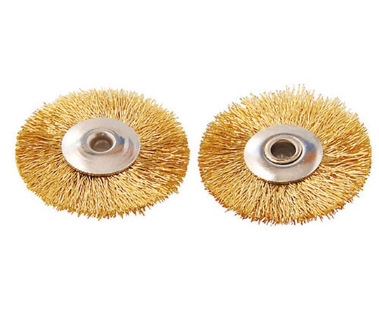 WIZ'A(アークランドサカモト) ワイヤーブラシ (真鍮・ディスク型) A413 1本(ご注文単位1本)【直送品】