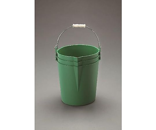 エスコ 15L ポリバケツ(高耐久/グリーン/3個) EA991PC-1 1組(ご注文単位1組)【直送品】