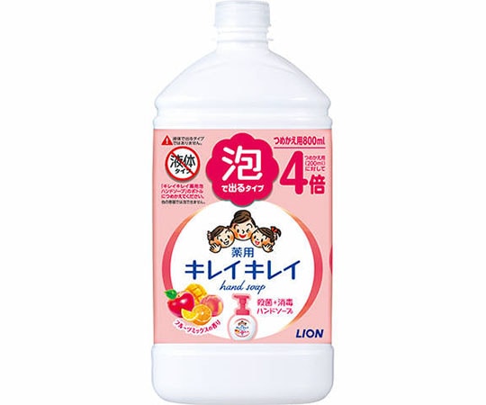 ライオン キレイキレイ薬用泡ハンドソープ フルーツミックスの香り つめかえ用 特大サイズ 800mL  1個(ご注文単位1個)【直送品】