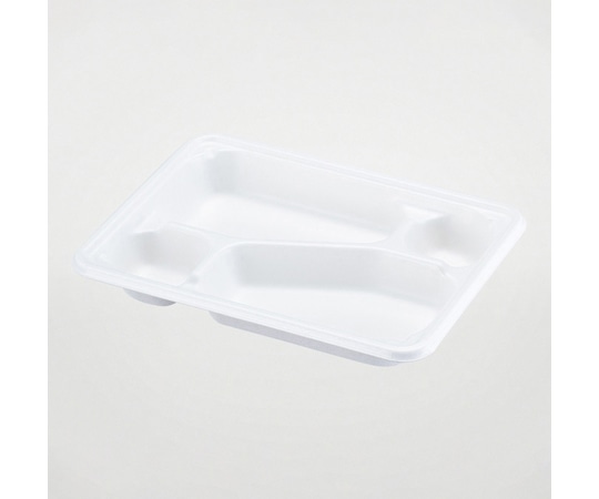 パックスタイル WB麦バガス 弁当容器 23-17C ラミ 本体 白色 50枚×6パック入 653877 1ケース(ご注文単位1ケース)【直送品】