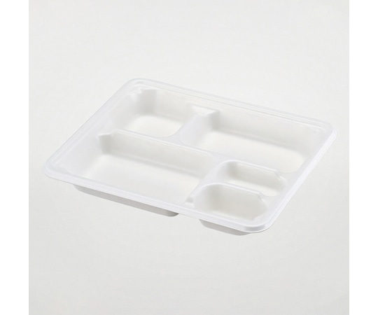 パックスタイル WB麦バガス 弁当容器 24-20A ラミ 本体 白色 50枚×6パック入 653880 1ケース(ご注文単位1ケース)【直送品】