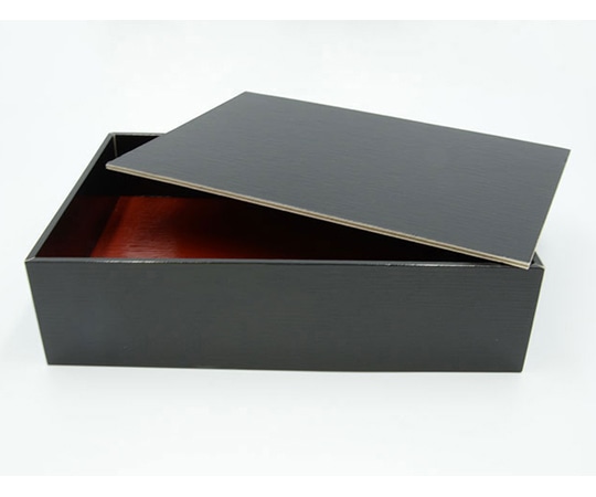 パックスタイル 重箱 黒内朱 貼箱 1合 10枚×6パック入 654708 1ケース(ご注文単位1ケース)【直送品】