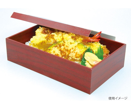 パックスタイル 重箱 朱漆 貼箱 1.5合 10セット×8パック入 654713 1ケース(ご注文単位1ケース)【直送品】