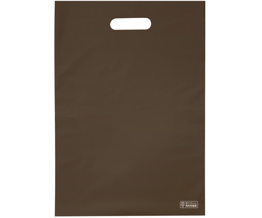 エスパック 梨地ソフトポリ袋 M ブラウン 100枚入  1袋（ご注文単位1袋）【直送品】