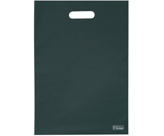 エスパック 梨地ソフトポリ袋 M ディープグリーン 100枚入  1袋（ご注文単位1袋）【直送品】