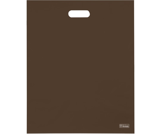 エスパック 梨地ソフトポリ袋 L ブラウン 50枚入  1袋（ご注文単位1袋）【直送品】