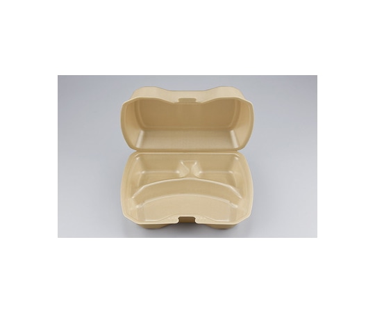 シーピー化成 プラスチック製 簡易食品容器  233×183×38mm TN-613-3 キャメル 50枚×4袋 03500061303070100 1ケース(ご注文単位1ケース)【直送品】