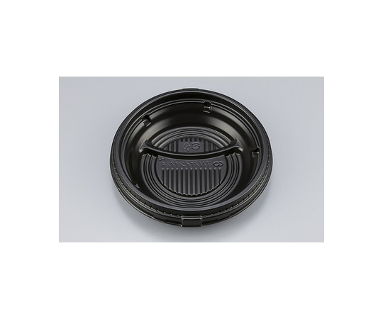 シーピー化成 プラスチック製 簡易食品容器  φ170×35mm TNパイン17-A 黒中皿 50枚×12袋 03506001701080010 1ケース(ご注文単位1ケース)【直送品】