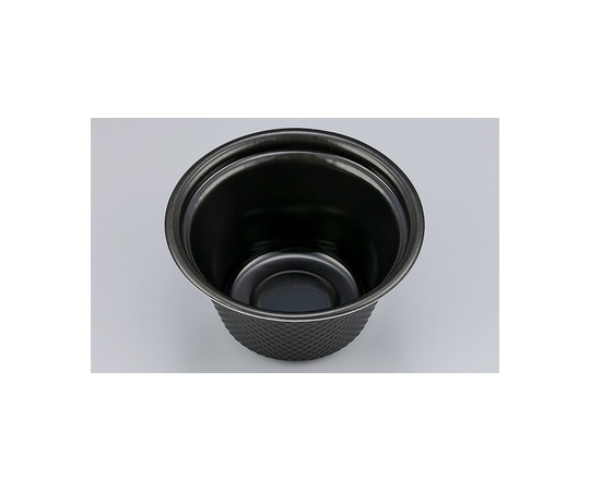 シーピー化成 プラスチック製 簡易食品容器  φ167×90mm TNパイン17深 黒本体 50枚×12袋 03506001706080000 1ケース(ご注文単位1ケース)【直送品】