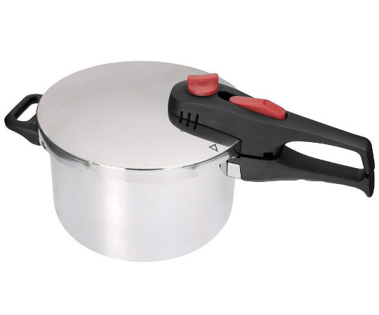 パートナーズセッション ステンレス製 片手圧力鍋 高低圧切替式 5.5L IH対応 FC-55 1個（ご注文単位1個）【直送品】